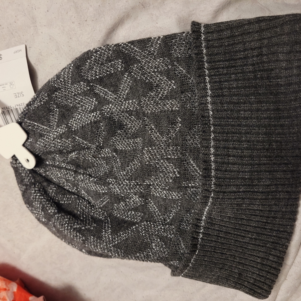 Michael Kors Gray Knit Beanie